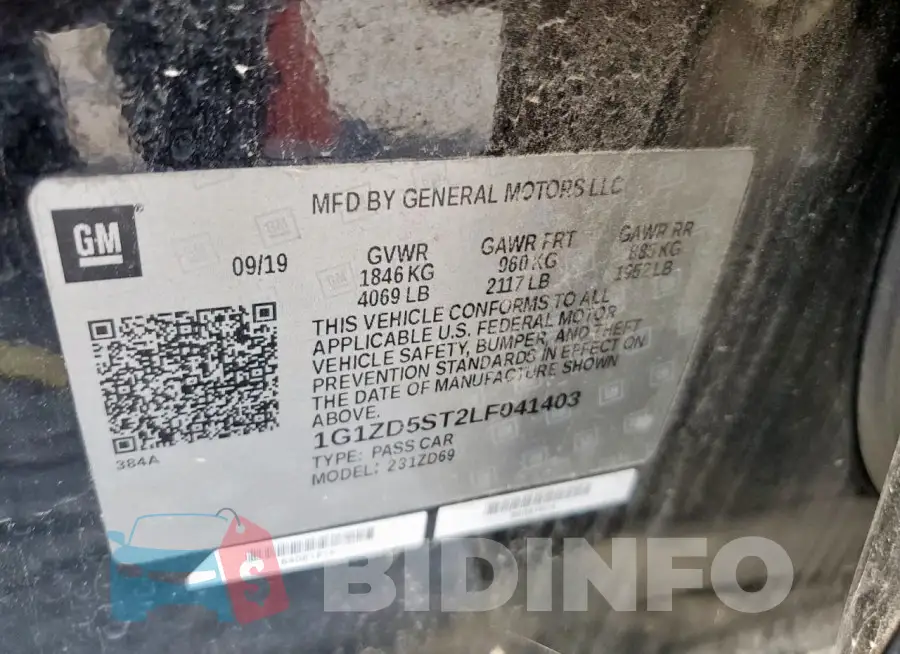 1G1ZD5ST2LF041403 Photo# 12