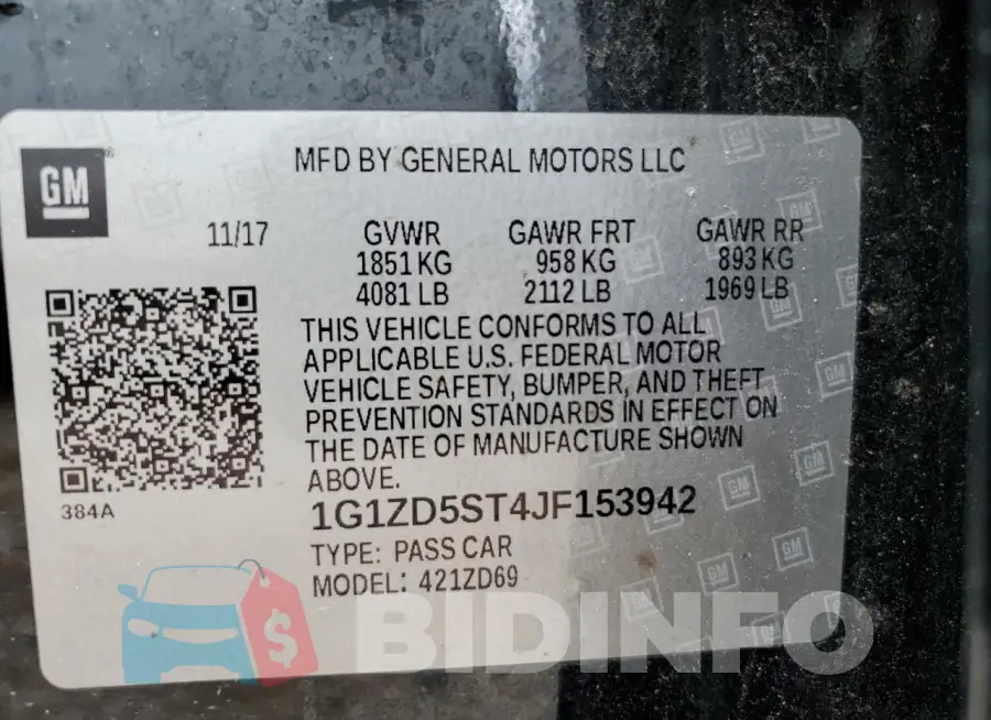 1G1ZD5ST4JF153942 Photo# 12