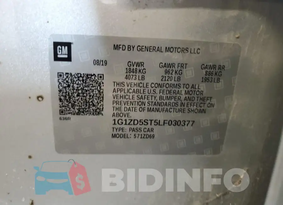 1G1ZD5ST5LF030377 Photo# 12