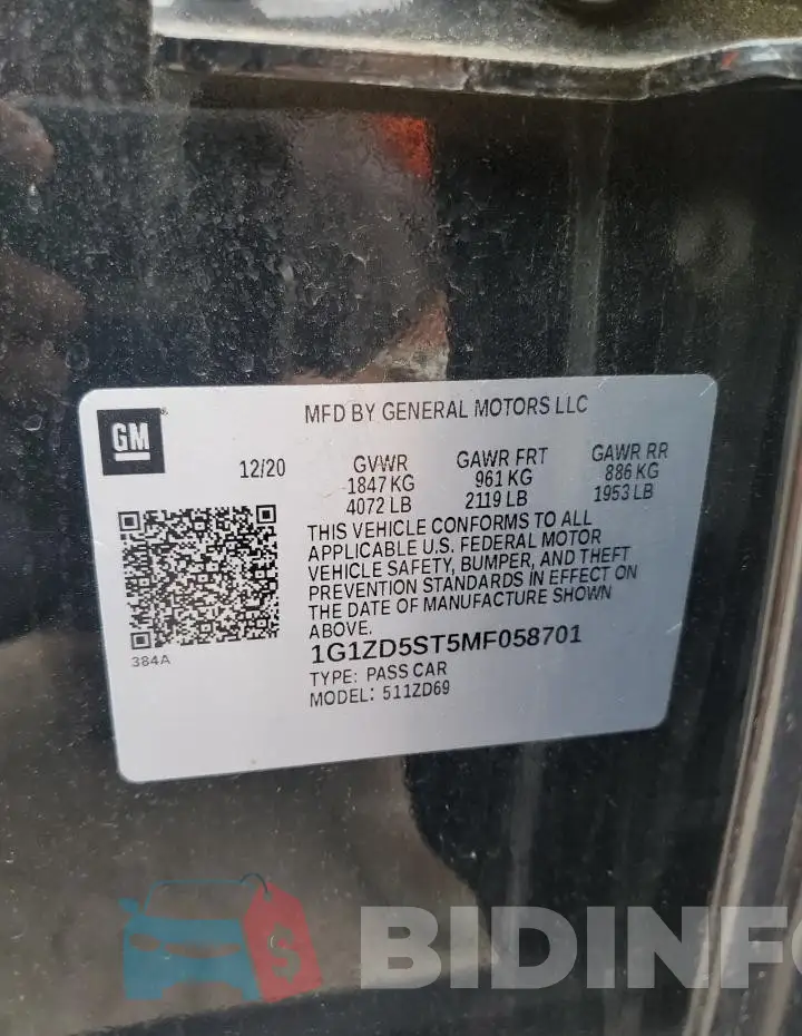 1G1ZD5ST5MF058701 Photo# 12