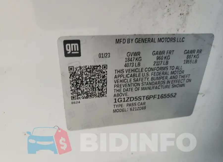 1G1ZD5ST6PF165552 Photo# 13