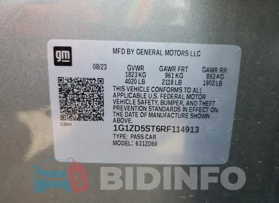 1G1ZD5ST6RF114913 Photo# 13