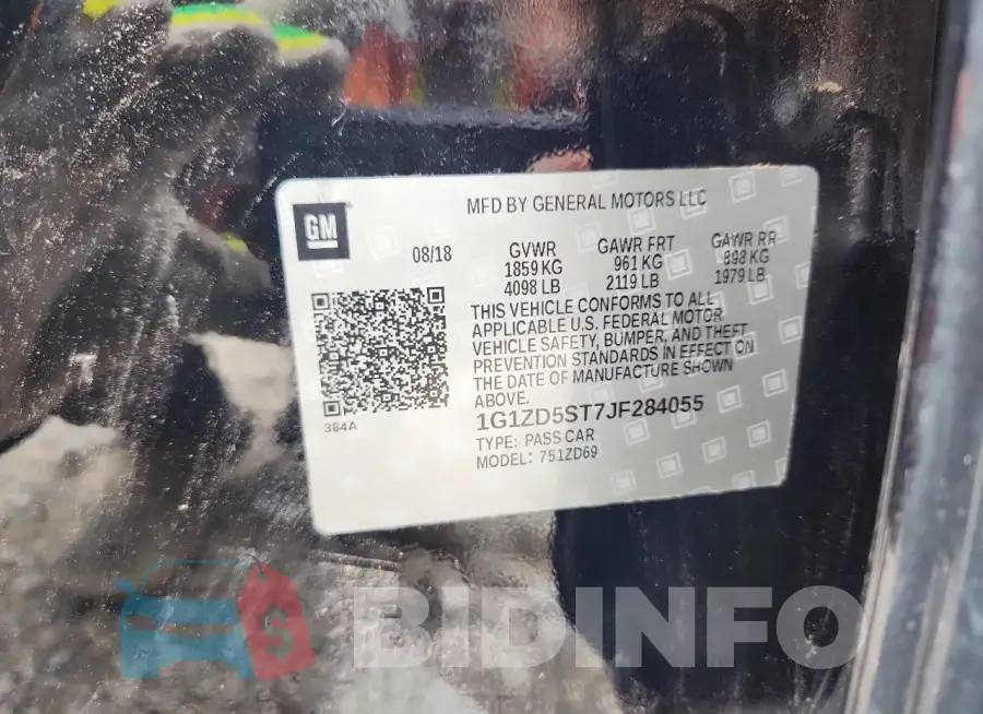 1G1ZD5ST7JF284055 Photo# 12