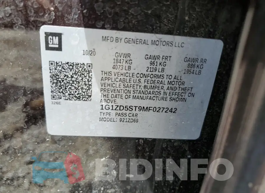 1G1ZD5ST9MF027242 Photo# 12