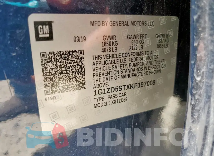 1G1ZD5STXKF197008 Photo# 12
