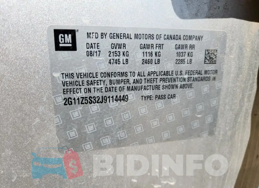 2G11Z5S32J9114449 Photo# 12