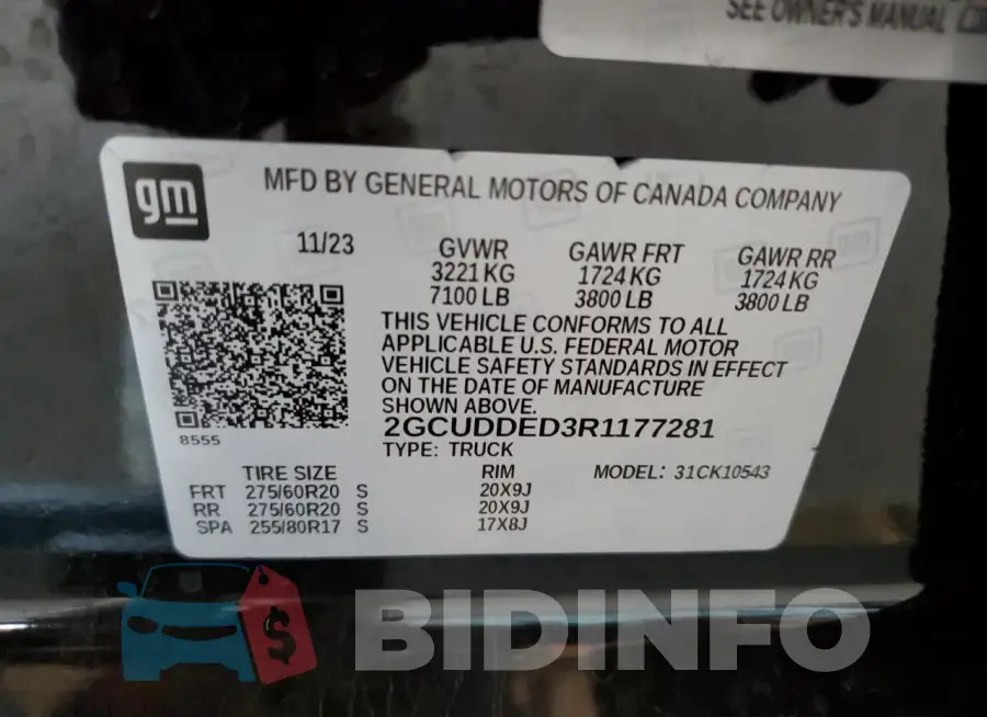 2GCUDDED3R1177281 Photo# 12