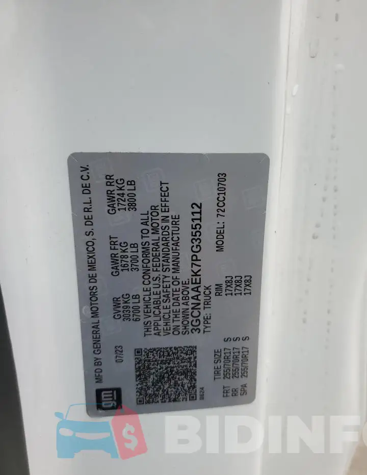 3GCNAAEK7PG355112 Photo# 12