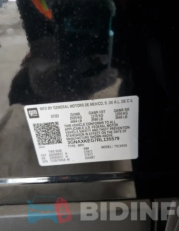3GNAXKEG7RL135579 Photo# 13