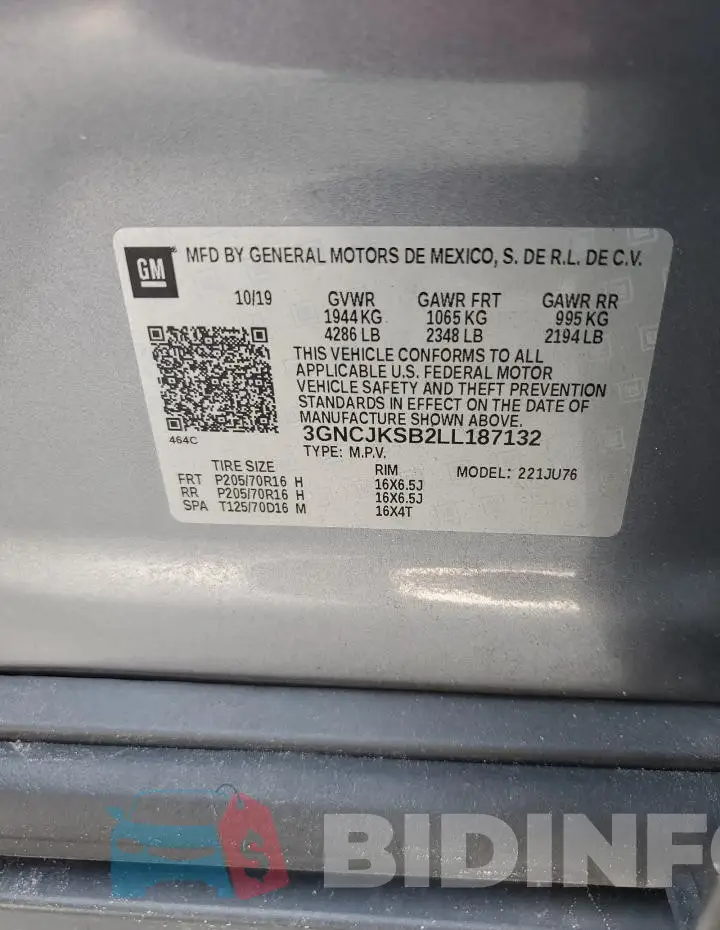 3GNCJKSB2LL187132 Photo# 12