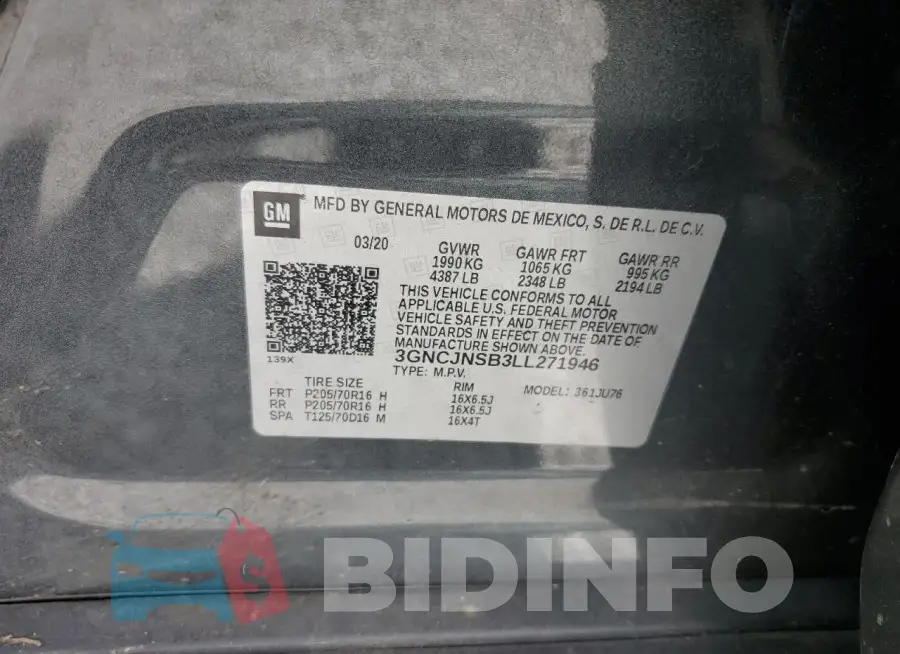 3GNCJNSB3LL271946 Photo# 12