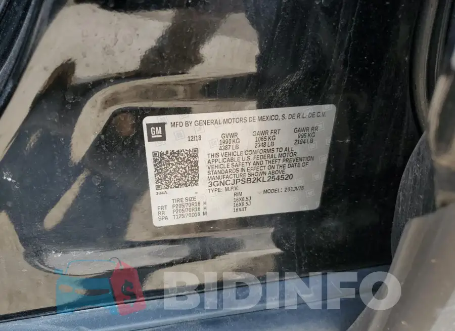 3GNCJPSB2KL254520 Photo# 12