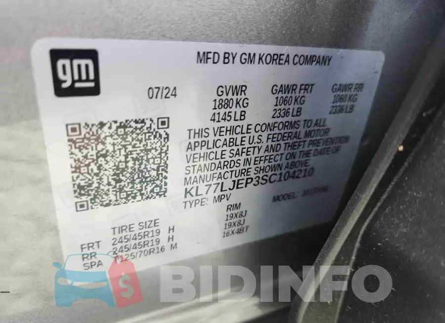 KL77LJEP3SC104210 Photo# 12