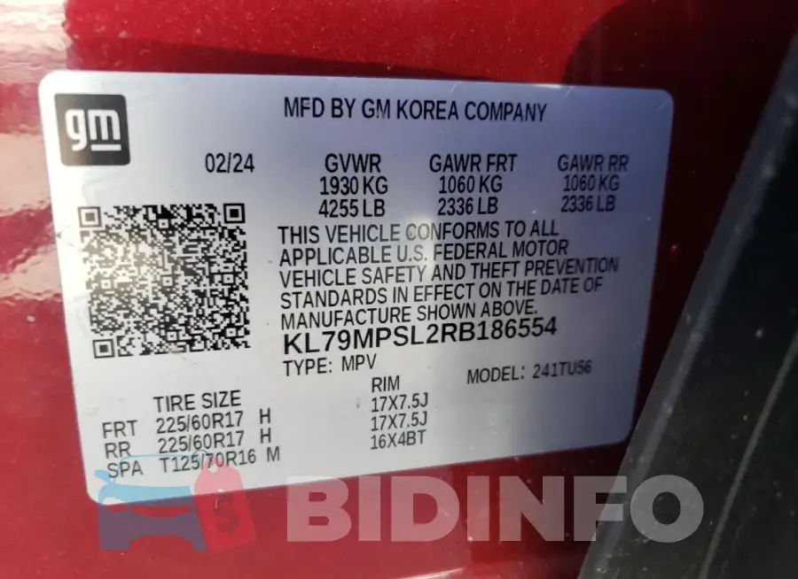 KL79MPSL2RB186554 Photo# 14