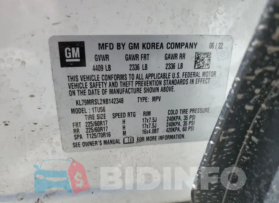 KL79MRSL2NB142348 Photo# 13