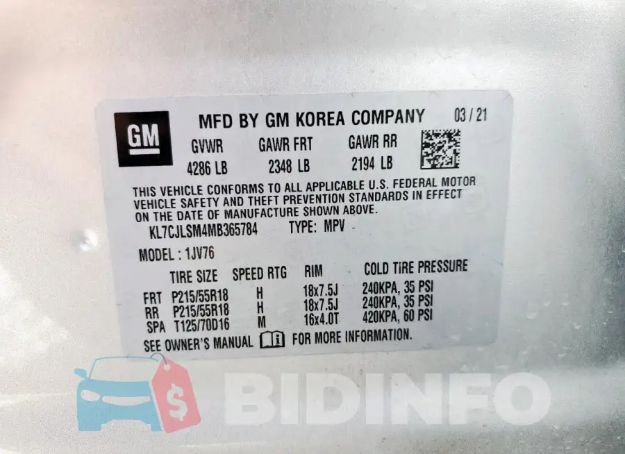 KL7CJLSM4MB365784 Photo# 13