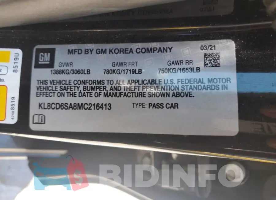 KL8CD6SA8MC216413 Photo# 12