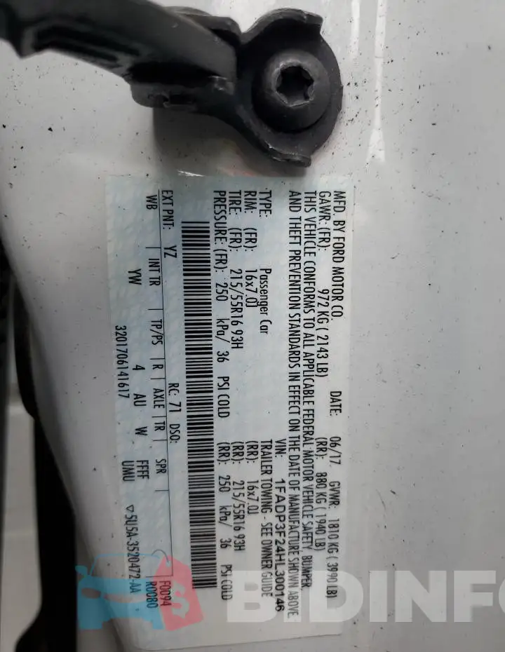 1FADP3F24HL300146 Photo# 12