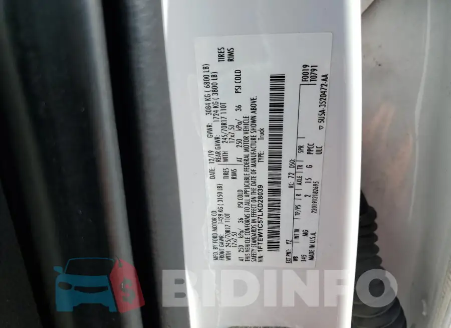 1FTEW1C57LKD28039 Photo# 12
