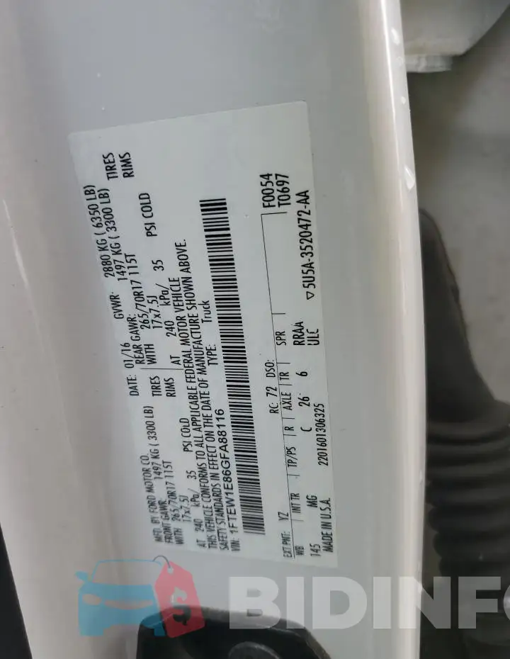 1FTEW1E86GFA88116 Photo# 12