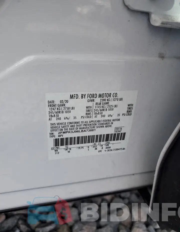 2FMPK3J96LBA73881 Photo# 13