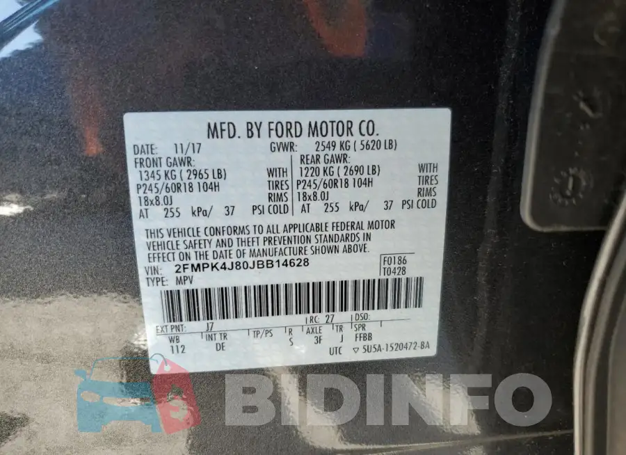 2FMPK4J80JBB14628 Photo# 14