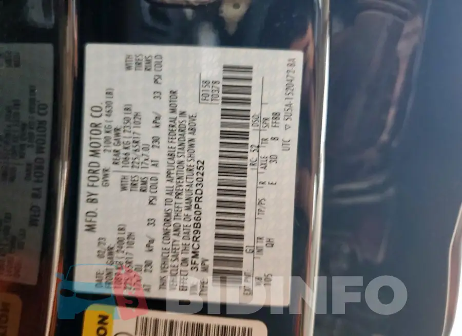 3FMCR9B60PRD30252 Photo# 12
