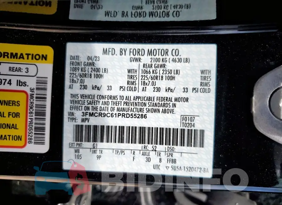 3FMCR9C61PRD55286 Photo# 14