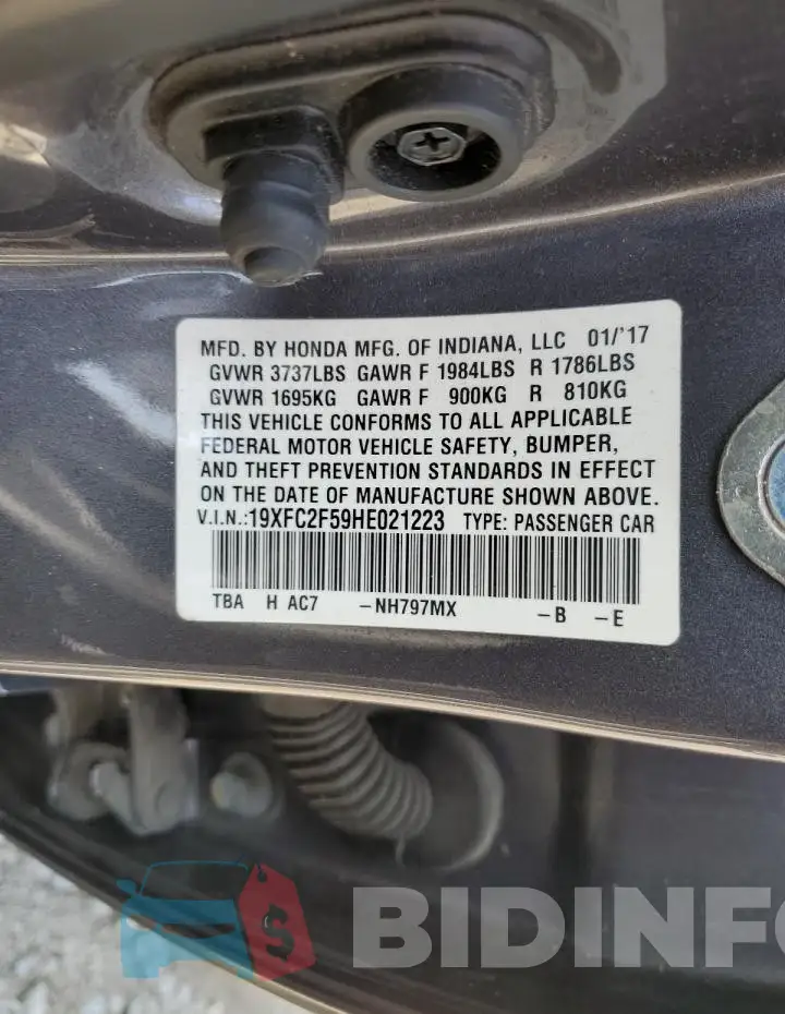 19XFC2F59HE021223 Photo# 12