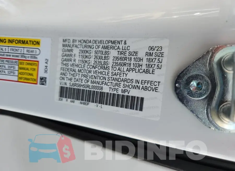 5J6RS6H50RL000008 Photo# 13