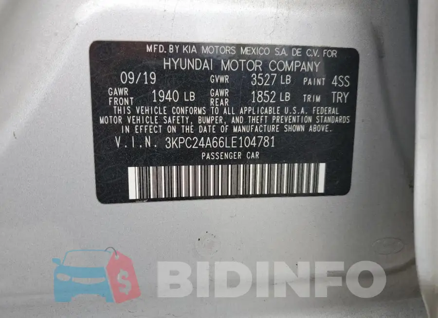 3KPC24A66LE104781 Photo# 13