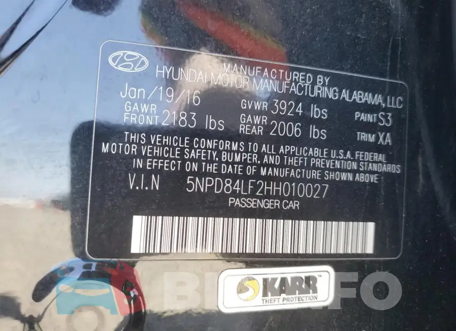 5NPD84LF2HH010027 Photo# 12