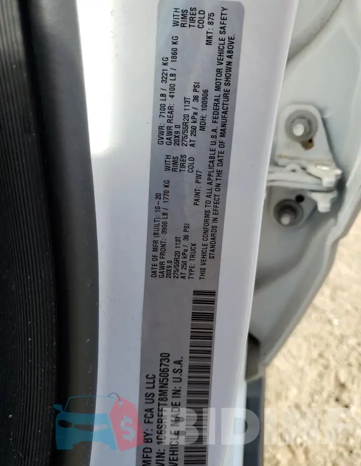 1C6SRFFT8MN506730 Photo# 13