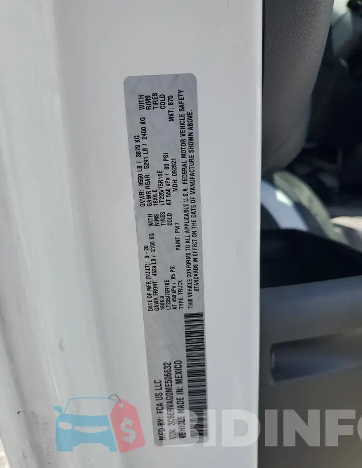 3C6ERVAG0ME506632 Photo# 13