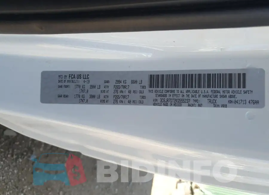 3C6JR7DT2KG555237 Photo# 12