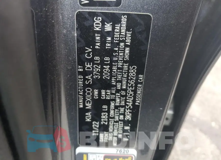 3KPF54AD5PE562885 Photo# 12