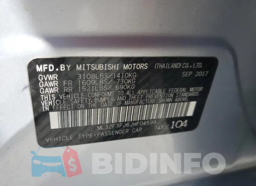 ML32F3FJ6JHF04599 Photo# 12