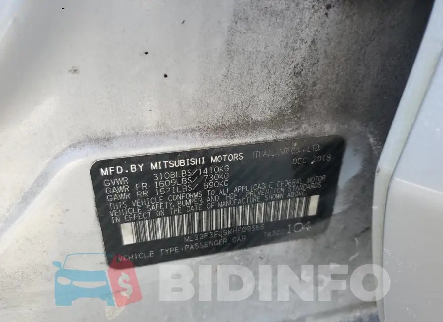 ML32F3FJ9KHF09555 Photo# 12