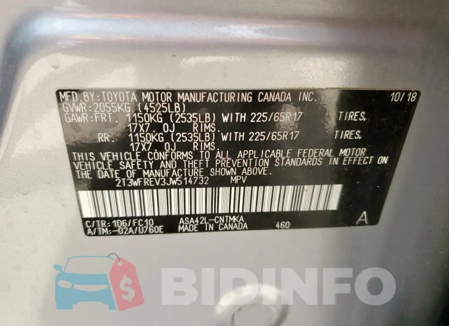 2T3WFREV3JW514732 Photo# 13