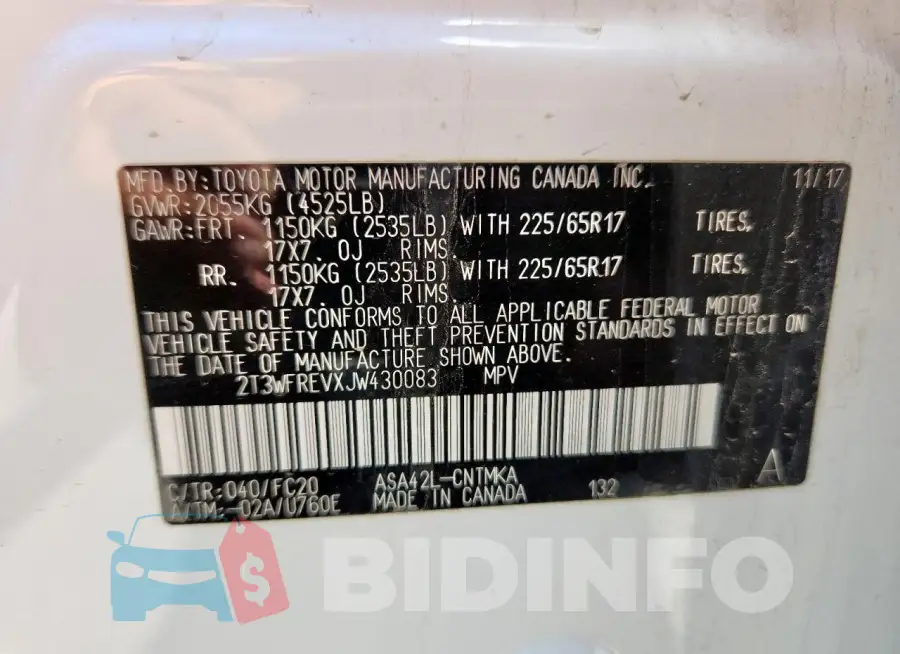 2T3WFREVXJW430083 Photo# 12