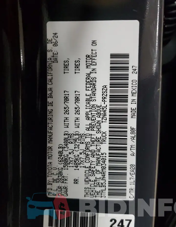 3TMLB5JN4RM034015 Photo# 12