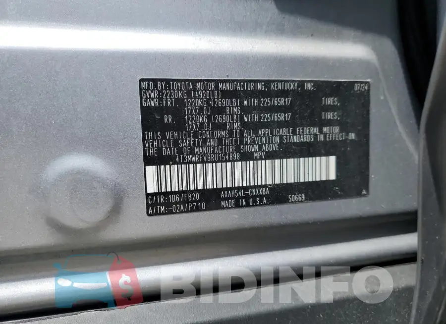 4T3MWRFV9RU154898 Photo# 13