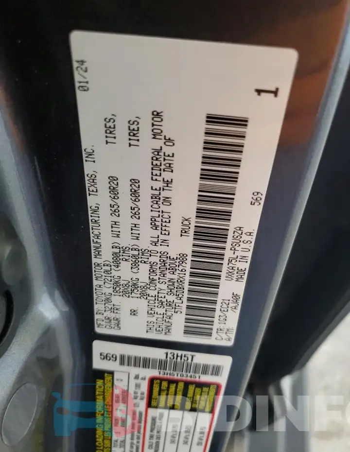 5TFLA5DBXRX167988 Photo# 12