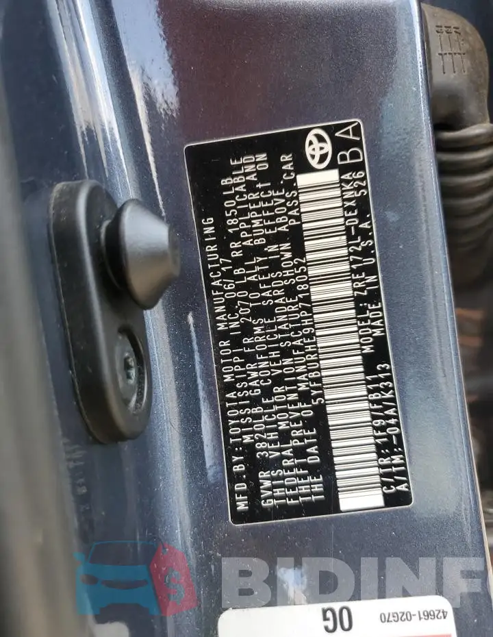 5YFBURHE9HP718052 Photo# 12