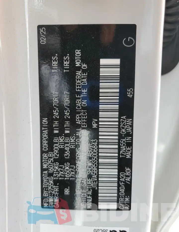 JTEVA5BR5S5006843 Photo# 13