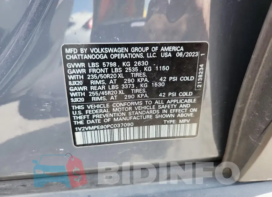 1V2VMPE80PC037090 Photo# 12