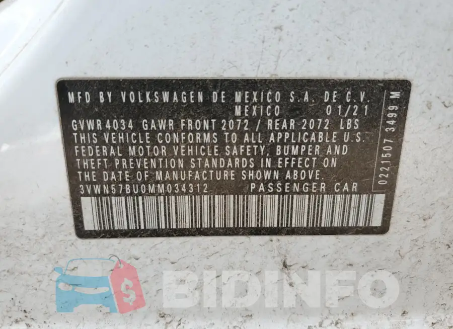 3VWN57BU0MM034312 Photo# 13