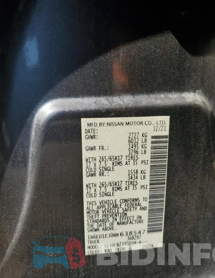 1N6ED1EJ0NN638547 Photo# 12
