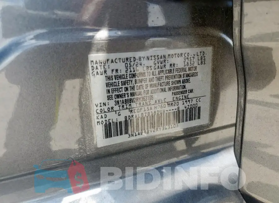 3N1AB8BV2RY363105 Photo# 12