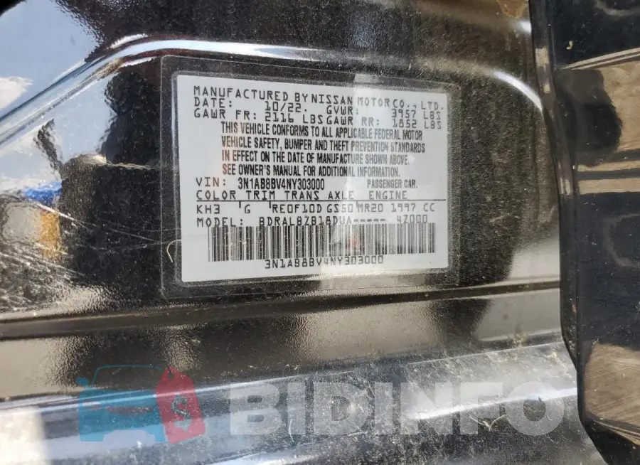 3N1AB8BV4NY303000 Photo# 12